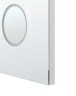 LED-badeværelsesspejl MONTARON 80 cm 60 cm Sølv
