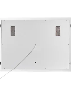 LED-badeværelsesspejl MONTARON 80 cm 60 cm Sølv