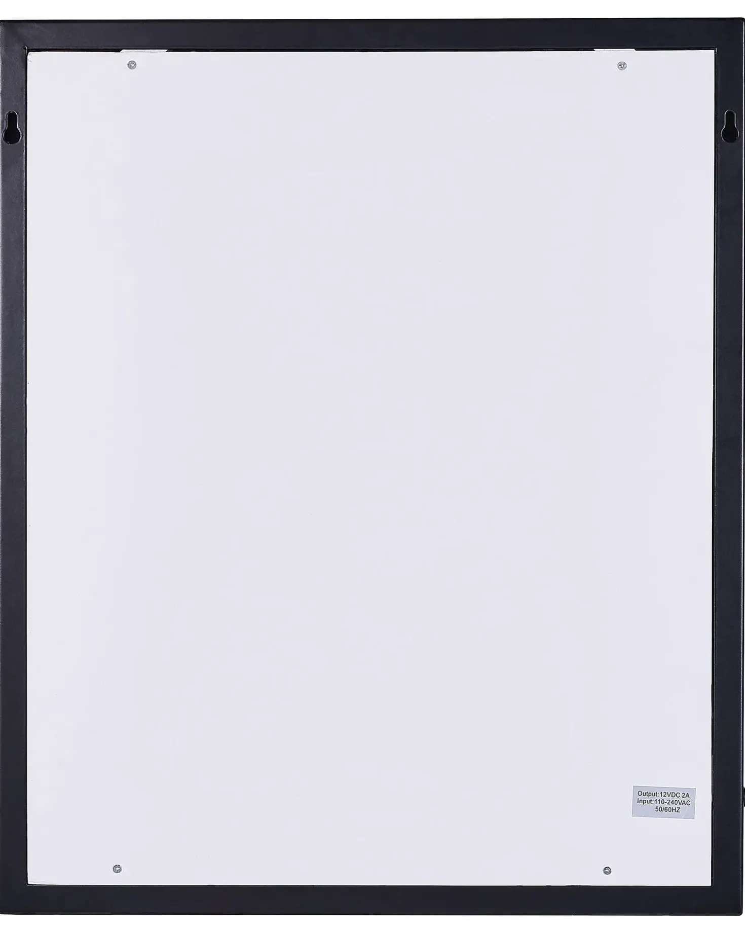 LED-badeværelsesspejl ODENAS 50 cm 60 cm Sort