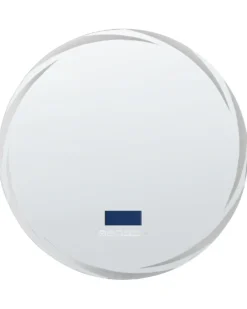 LED-badeværelsesspejl TANAY 60 cm 60 cm Med indbygget Bluetooth-højttaler Sølv