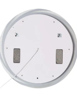 LED-badeværelsesspejl TANAY 60 cm 60 cm Med indbygget Bluetooth-højttaler Sølv