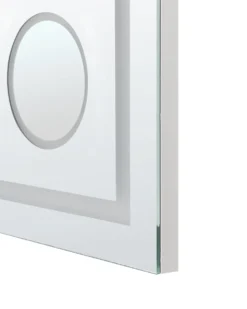 LED-badeværelsesspejl THAIX 80 cm 60 cm Sølv