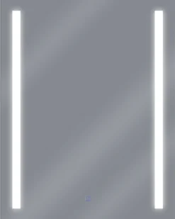 LED-badeværelsesspejl MARTINET 60 cm 80 cm Sølv