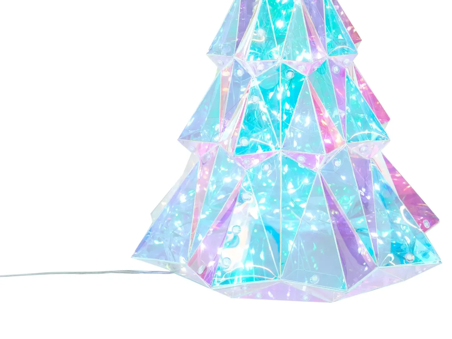 LED dekoration UNUKA Juletræ 40 cm Multifarvet