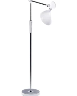 LED-gulvlampe ANDROMEDA Med dæmpning Metal Hvid