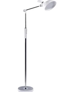 LED-gulvlampe ANDROMEDA Med dæmpning Metal Hvid