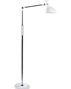 LED-gulvlampe ANDROMEDA Med dæmpning Metal Hvid