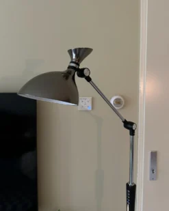 LED-gulvlampe ANDROMEDA Med dæmpning Metal Sølv