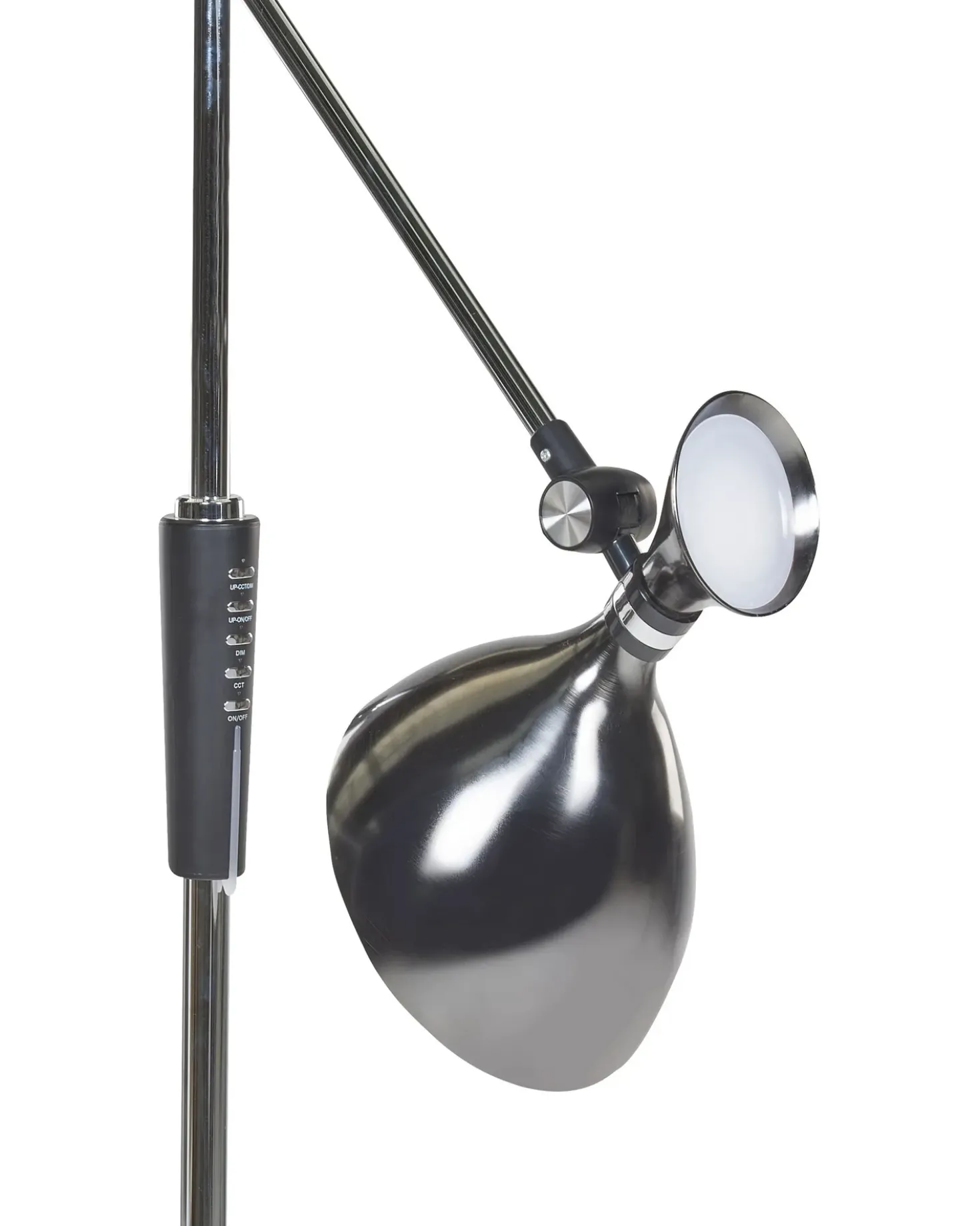 LED-gulvlampe ANDROMEDA Med dæmpning Metal Sølv