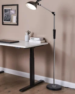 LED-gulvlampe ANDROMEDA Med dæmpning Metal Sølv