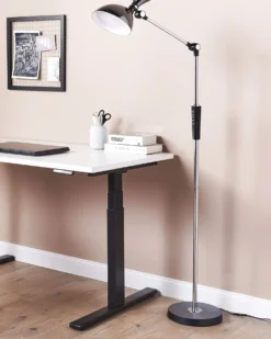 LED-gulvlampe ANDROMEDA Med dæmpning Metal Sølv