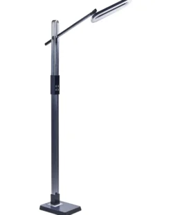 LED-gulvlampe AQUARIUS Med dæmpning Metal Mørkegrå