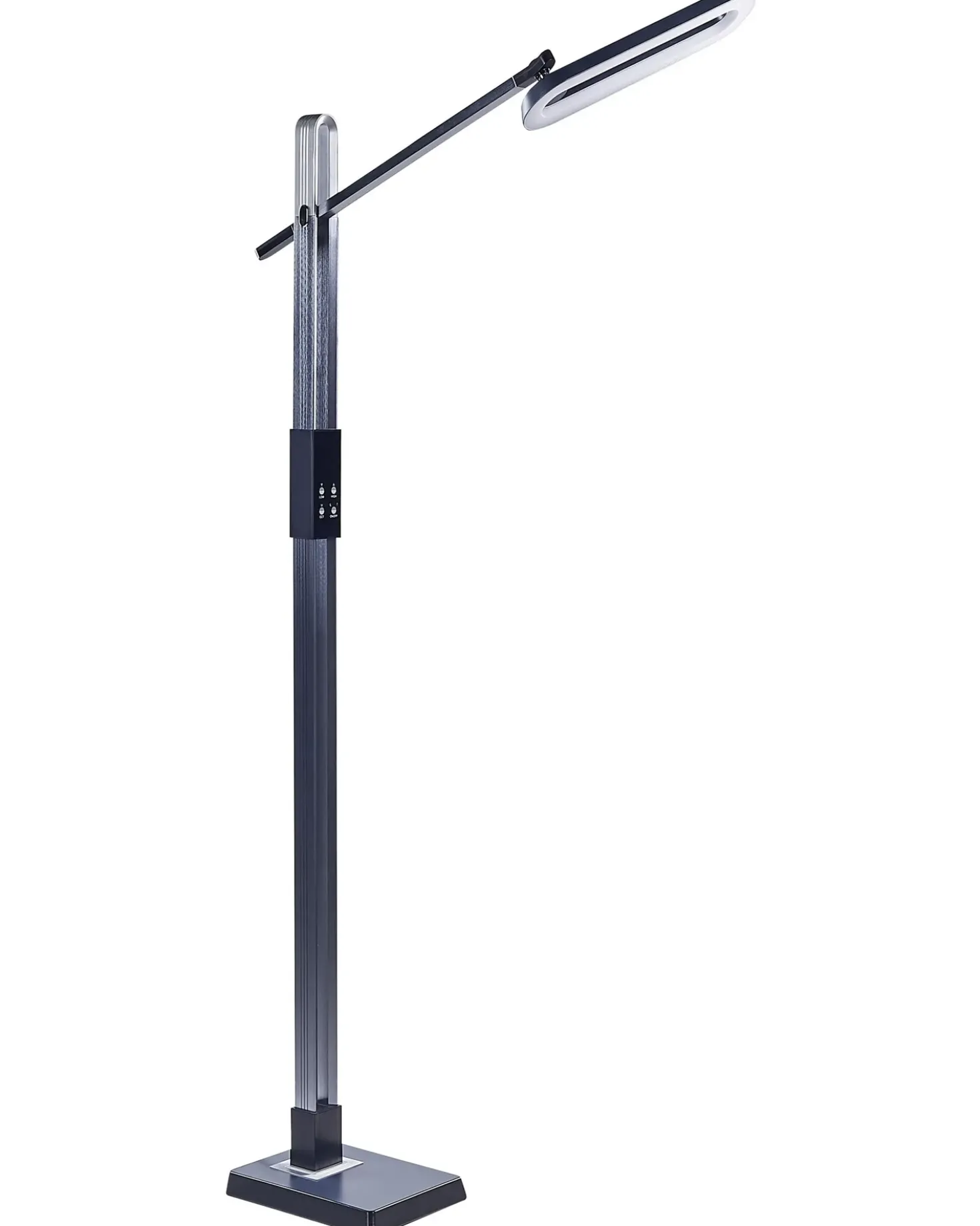 LED-gulvlampe AQUARIUS Med dæmpning Metal Mørkegrå