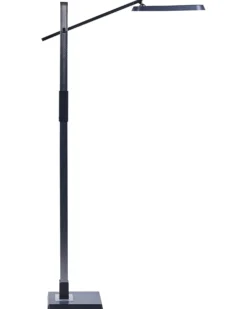 LED-gulvlampe AQUARIUS Med dæmpning Metal Mørkegrå