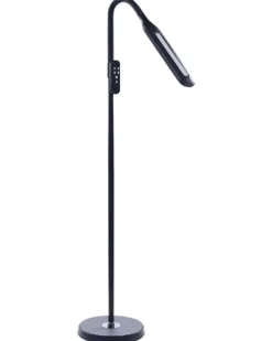 LED-gulvlampe ARIES Med fjernbetjening Med dæmpning Metal Sort