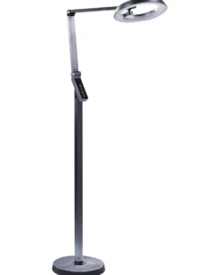 LED-gulvlampe CARINA Med dæmpning Metal Mørkegrå