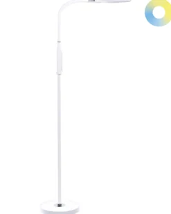LED-gulvlampe CASSIOPEIA Med dæmpning Metal Hvid