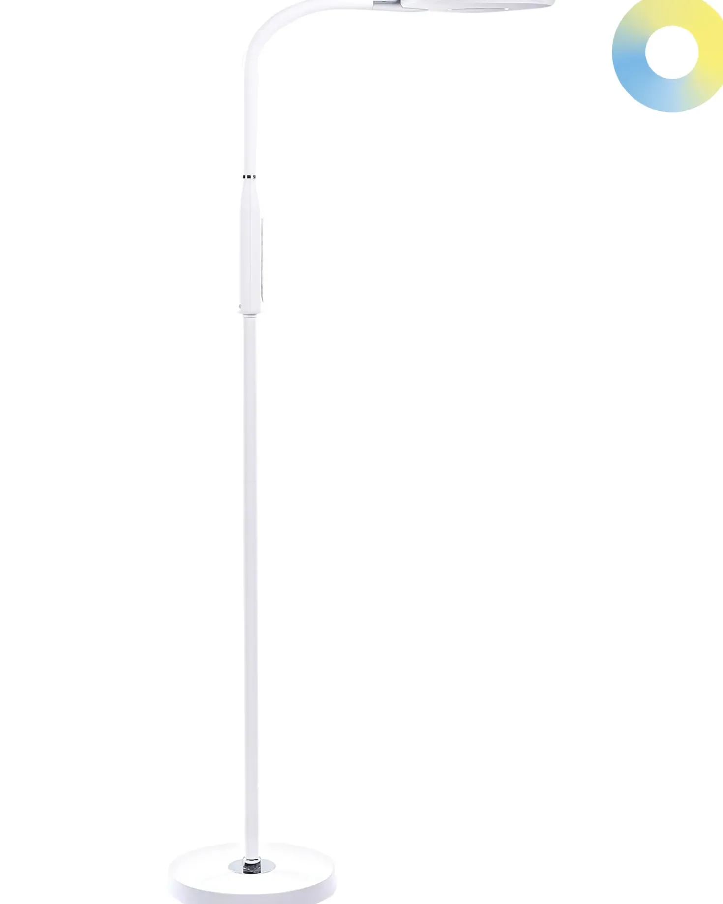 LED-gulvlampe CASSIOPEIA Med dæmpning Metal Hvid