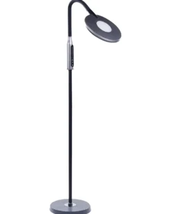 LED-gulvlampe CASSIOPEIA Med dæmpning Metal Sort