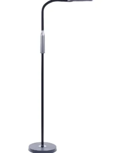 LED-gulvlampe CASSIOPEIA Med dæmpning Metal Sort