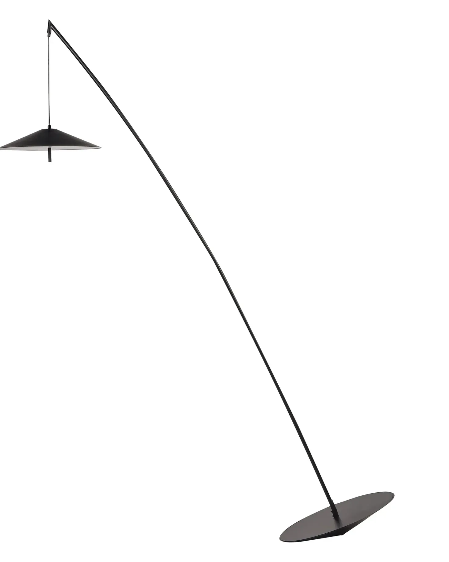 LED-gulvlampe COMALIE Metal Sort