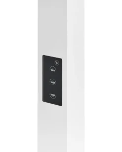 LED-gulvlampe MENSA Med bevægelsessensor Metal Hvid