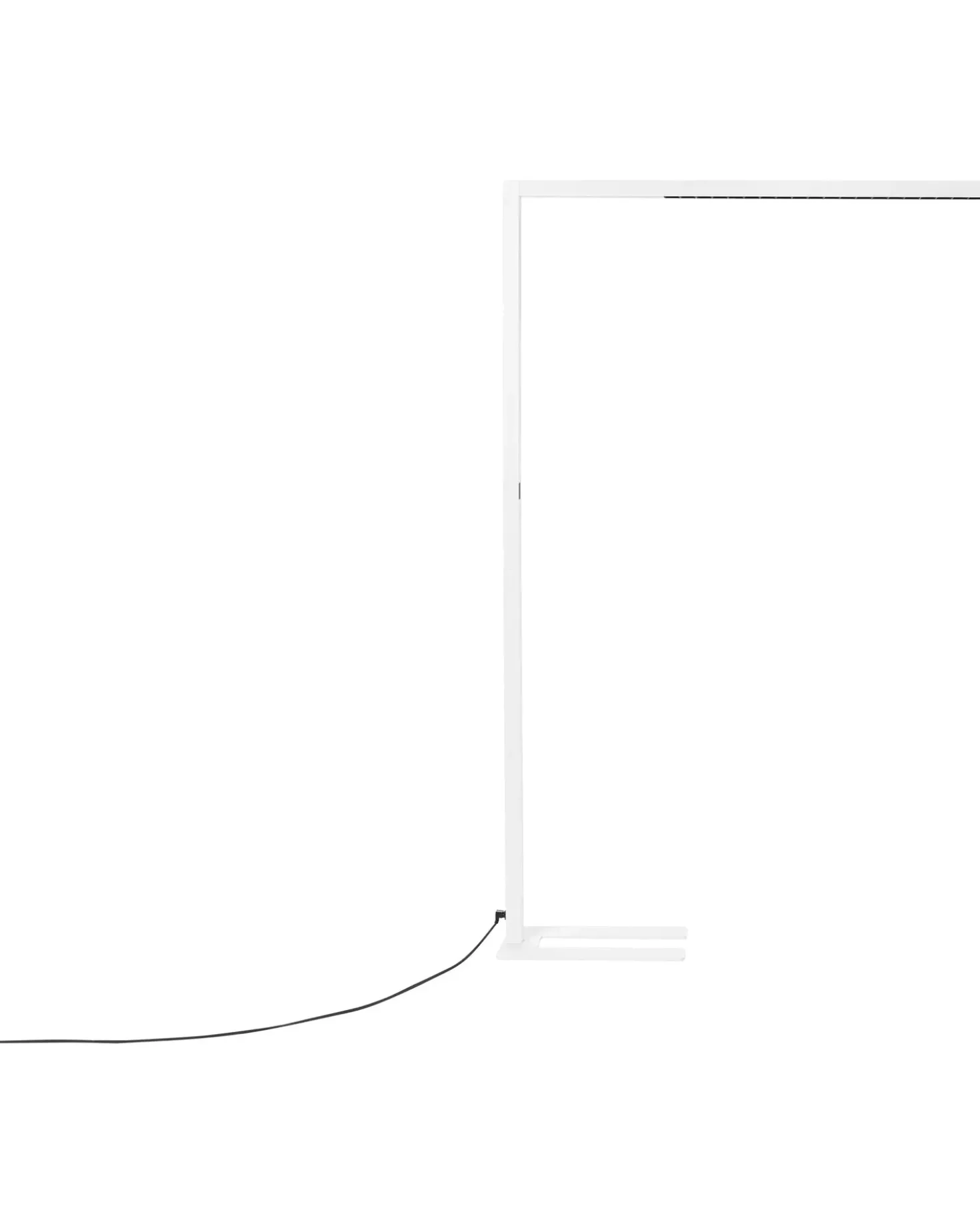 LED-gulvlampe MENSA Med bevægelsessensor Metal Hvid
