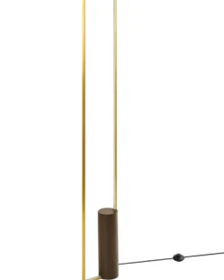 LED-gulvlampe PATRICIO Metal Guld