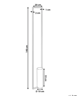LED-gulvlampe PATRICIO Metal Guld