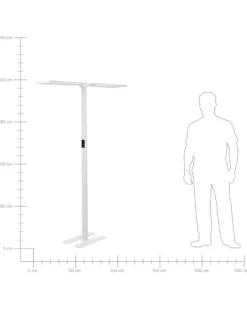 LED-gulvlampe SCULPTOR Med bevægelsessensor Metal Hvid