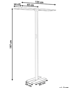 LED-gulvlampe SCULPTOR Med bevægelsessensor Metal Hvid