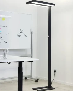 LED-gulvlampe TAURUS Med dæmpning Metal Sort