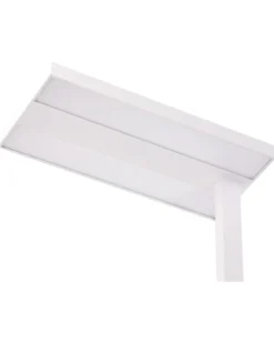 LED-gulvlampe TAURUS Med dæmpning Metal Hvid