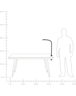 LED-klemmelampe AURIGA Med bevægelsessensor Metal Sort