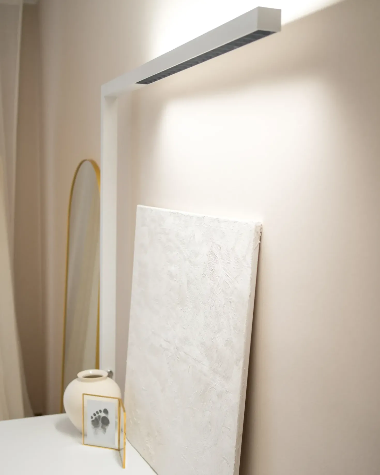 LED-klemmelampe VOLANS Med dæmpning Metal Hvid