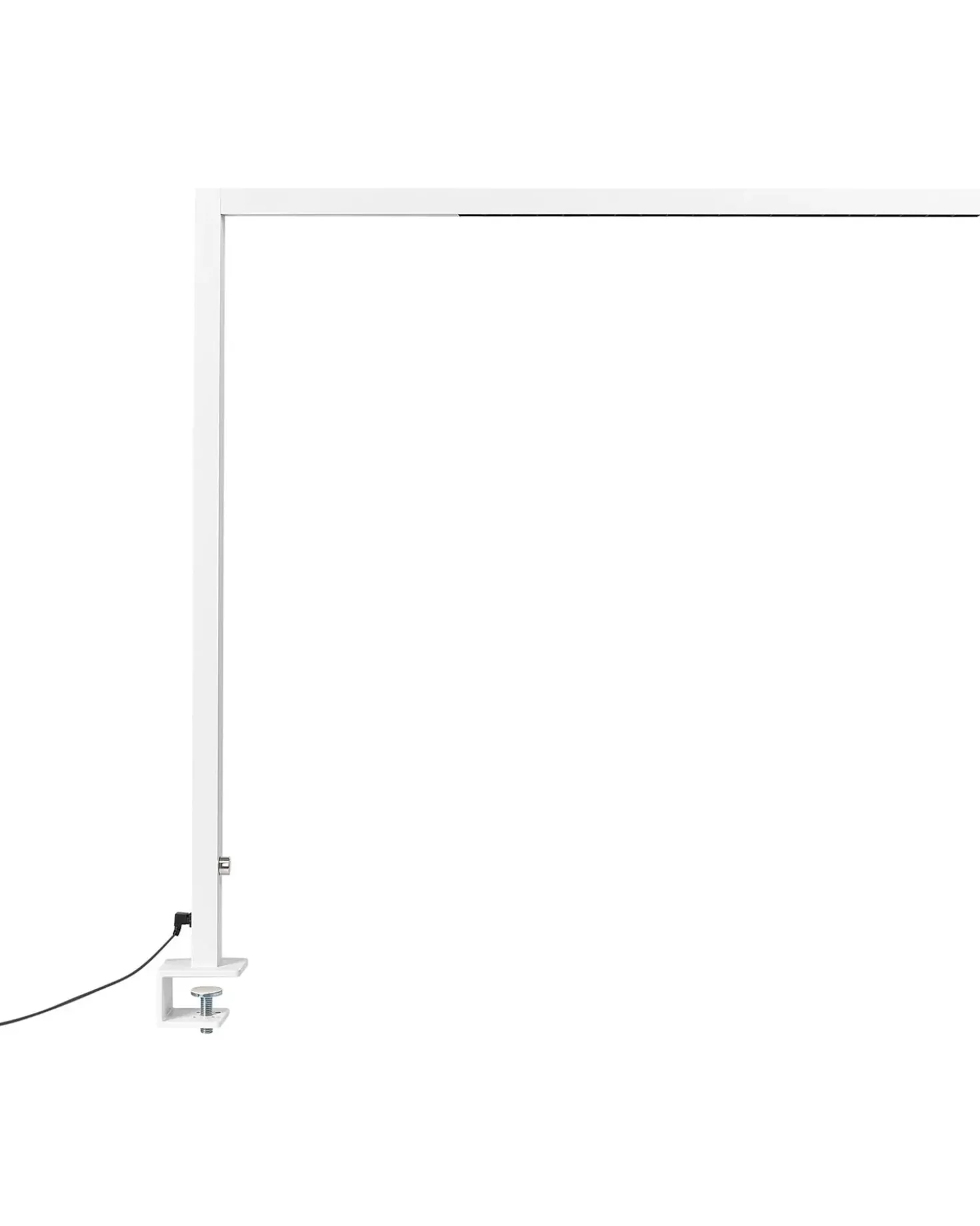 LED-klemmelampe VOLANS Med dæmpning Metal Hvid