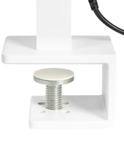 LED-klemmelampe VOLANS Med dæmpning Metal Hvid