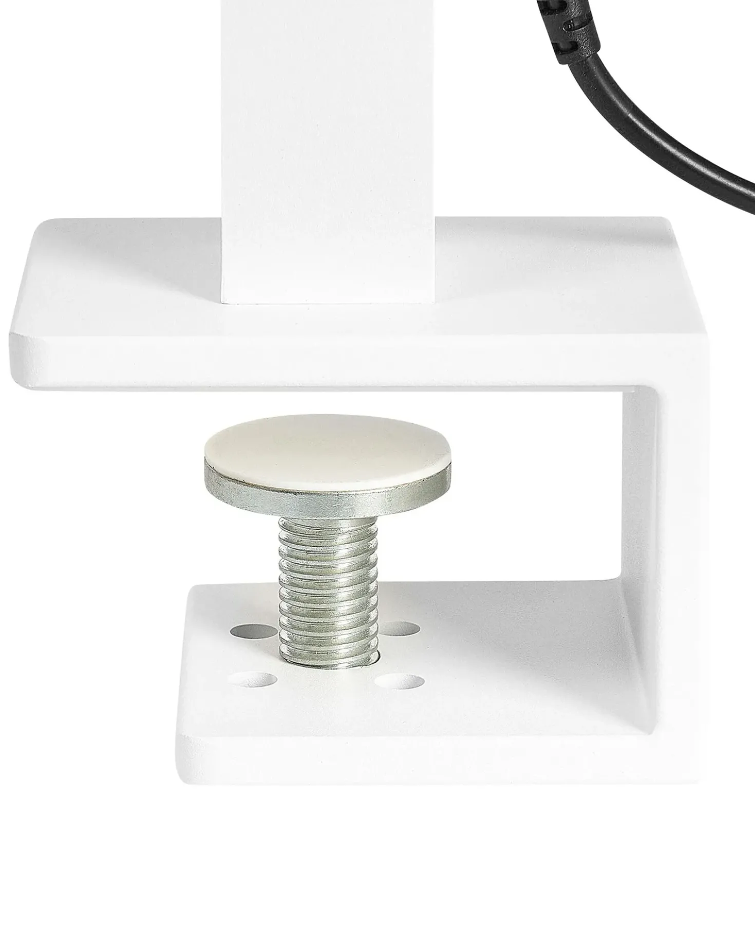 LED-klemmelampe VOLANS Med dæmpning Metal Hvid