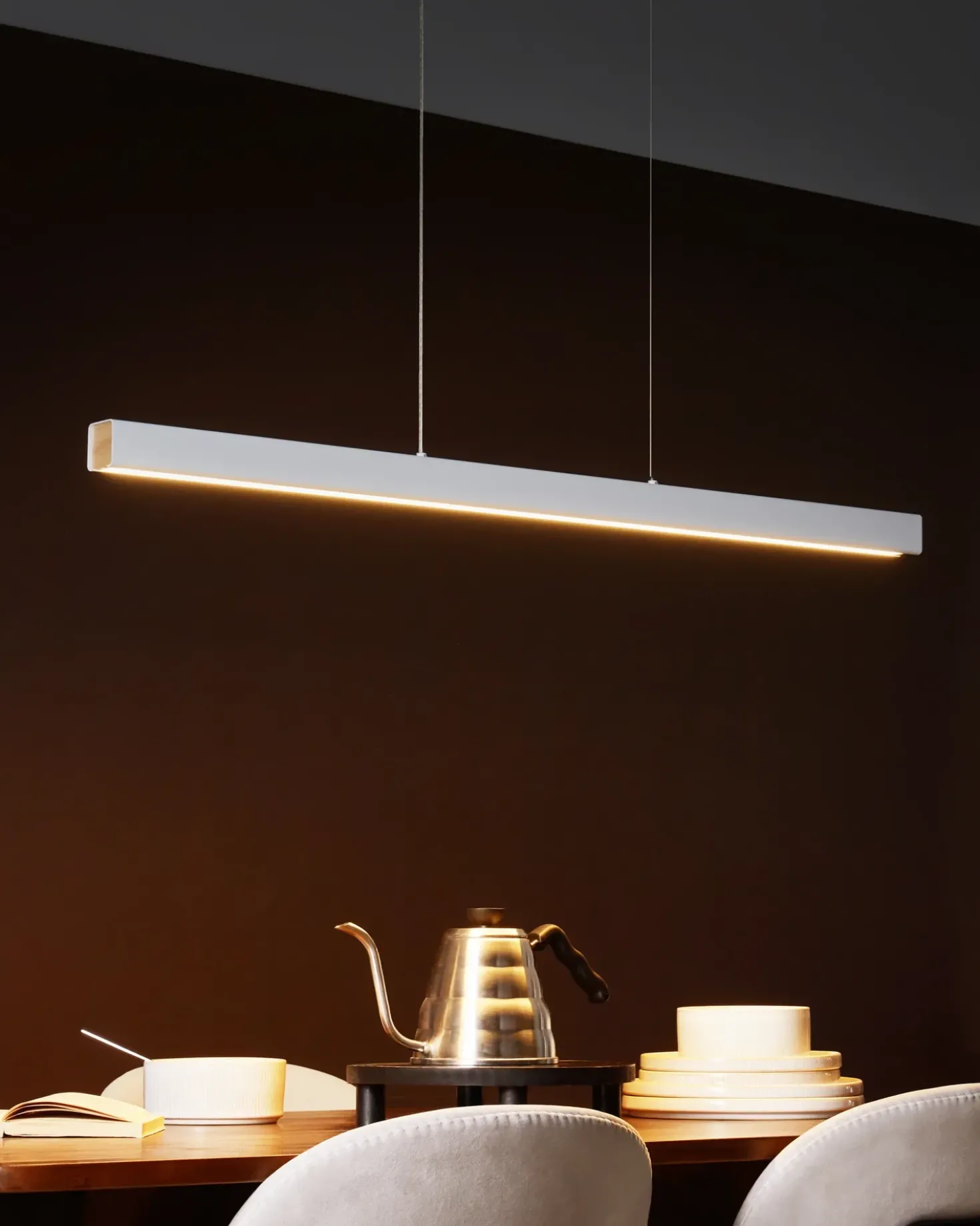 LED-pendel lampe ARENAS Med fjernbetjening Hvid