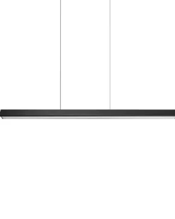 LED-pendel lampe ARENAS Med fjernbetjening Sort