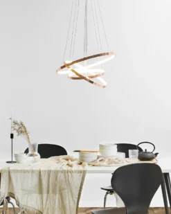 LED-pendel lampe ATREK Metal Rosa guld