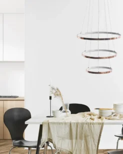 LED-pendel lampe ATREK Metal Rosa guld