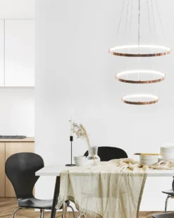 LED-pendel lampe ATREK Metal Rosa guld
