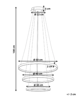 LED-pendel lampe ATREK Metal Rosa guld