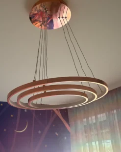LED-pendel lampe ATREK Metal Rosa guld
