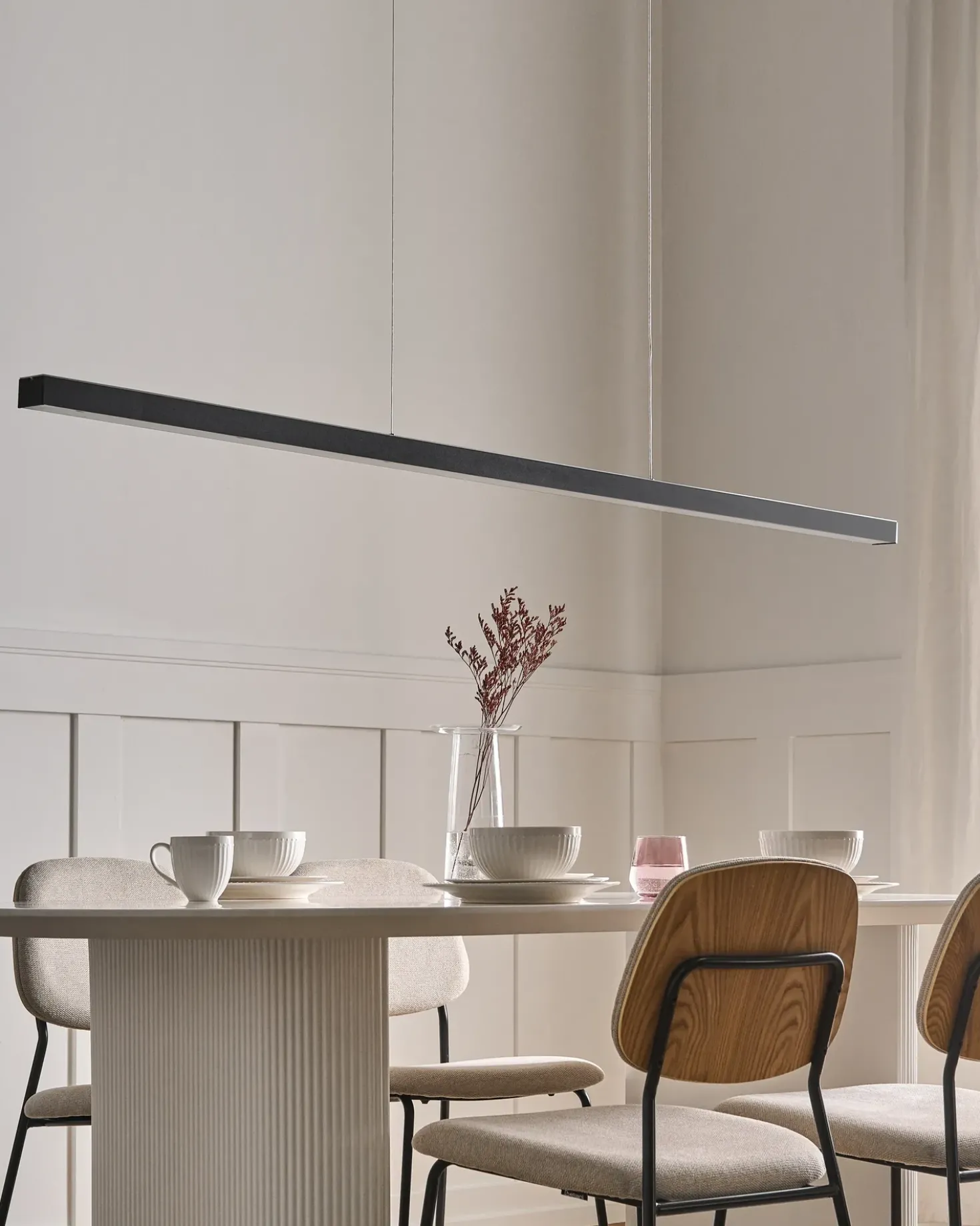 LED-pendel lampe BADDANA Metal Sort