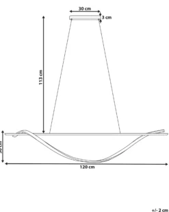 LED-pendel lampe BODRI Metal Sort