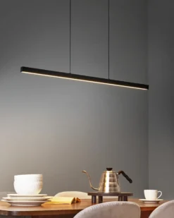 LED-pendel lampe CANDELERO Med fjernbetjening Sort