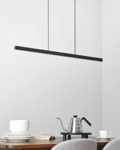 LED-pendel lampe CANDELERO Med fjernbetjening Sort