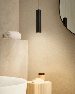 LED-pendel lampe DEVESA Metal Sort